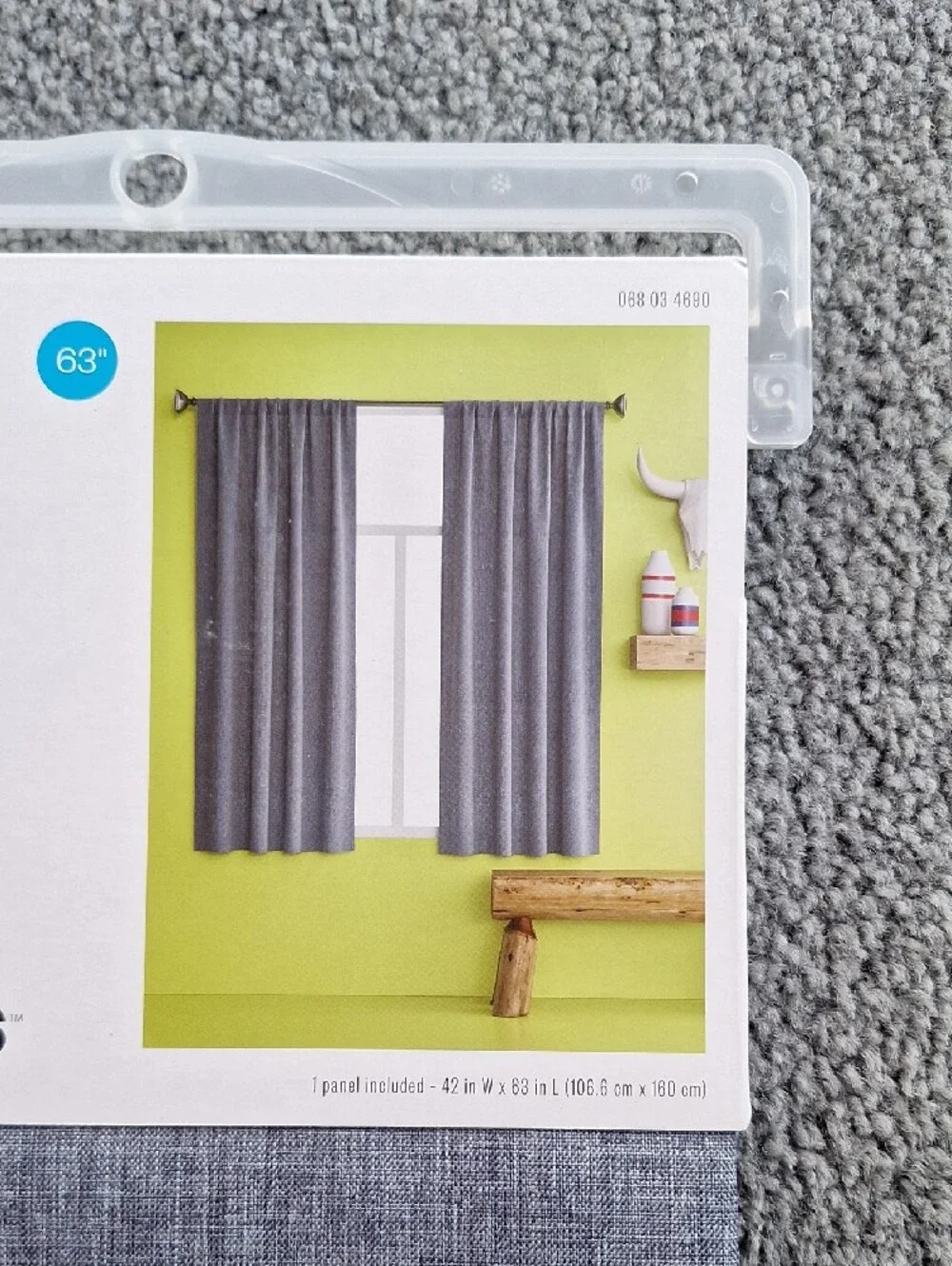 Room Essentials Navy Heathered Light-Blocking Curtain Panel Set Of 2